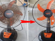 Hướng dẫn cách vệ sinh quạt không cần tháo khung, sau 10 phút là sạch sẽ không còn bụi bẩn