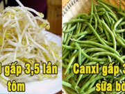 8 loại rau chứa nhiều canxi hơn cả tôm, cá, sữa