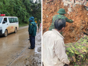 Xe chở thi thể 14 cán bộ, chiến sĩ gặp nạn ở Quảng Trị rời khỏi hiện trường đau thương: Nghẹn lòng đoàn người đứng dưới mưa mong chờ một phép màu