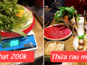 Ăn buffet bị phạt 200k vì thừa bó rau muống, thực khách đăng bài tố: Tôm thịt cá không có, còn rau bắt dùng hết nghĩ có ức không?