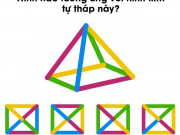 Câu đố logic: Hình nào tương ứng với hình kim tự tháp này?