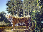 Thử thách tìm con hổ ẩn giấu trong tranh đánh lừa dân mạng