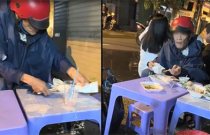 Xót xa hình ảnh cụ ông xin ăn cơm thừa tại quán, hành động phía sau khiến mọi người rơi nước mắt