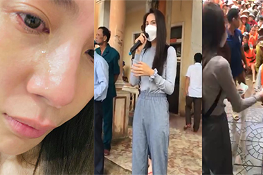 Thủy Tiên khóc sưng mắt khi bỏ nhà đi cứu trợ nhiều ngày, còn bị chửi đến phờ phạc cả người