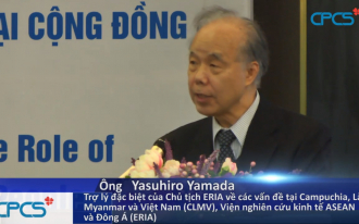 Ông Yasuhiro Yamada phát biểu tại Hội thảo Già hóa dân số và Sức khỏe người cao tuổi