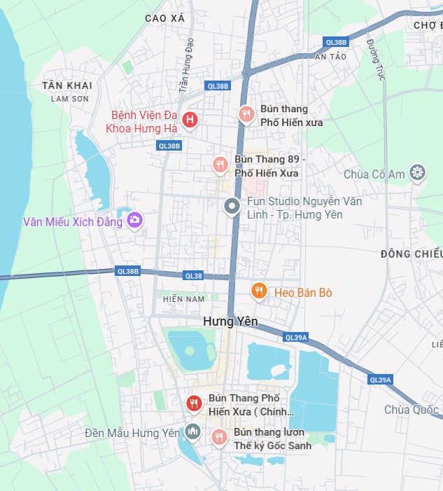 Có nhiều địa điểm thưởng thức bún thang lươn Phố Hiến ở Hưng Yên (Ảnh: Google Maps)