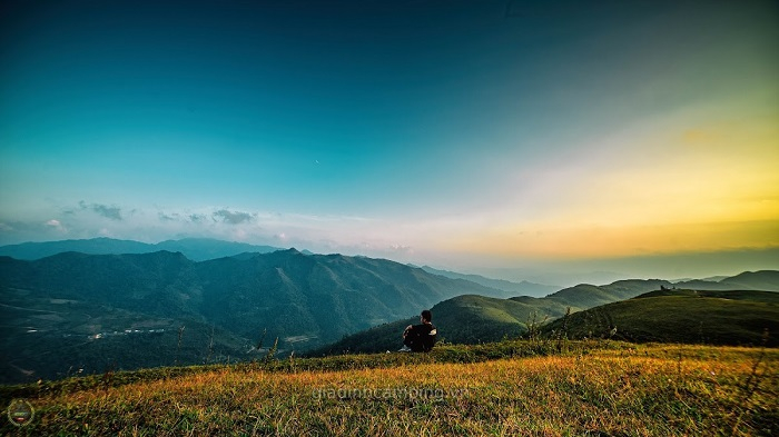 Hoàng hôn Lủng Tráng (Ảnh: Gia đình Camping)