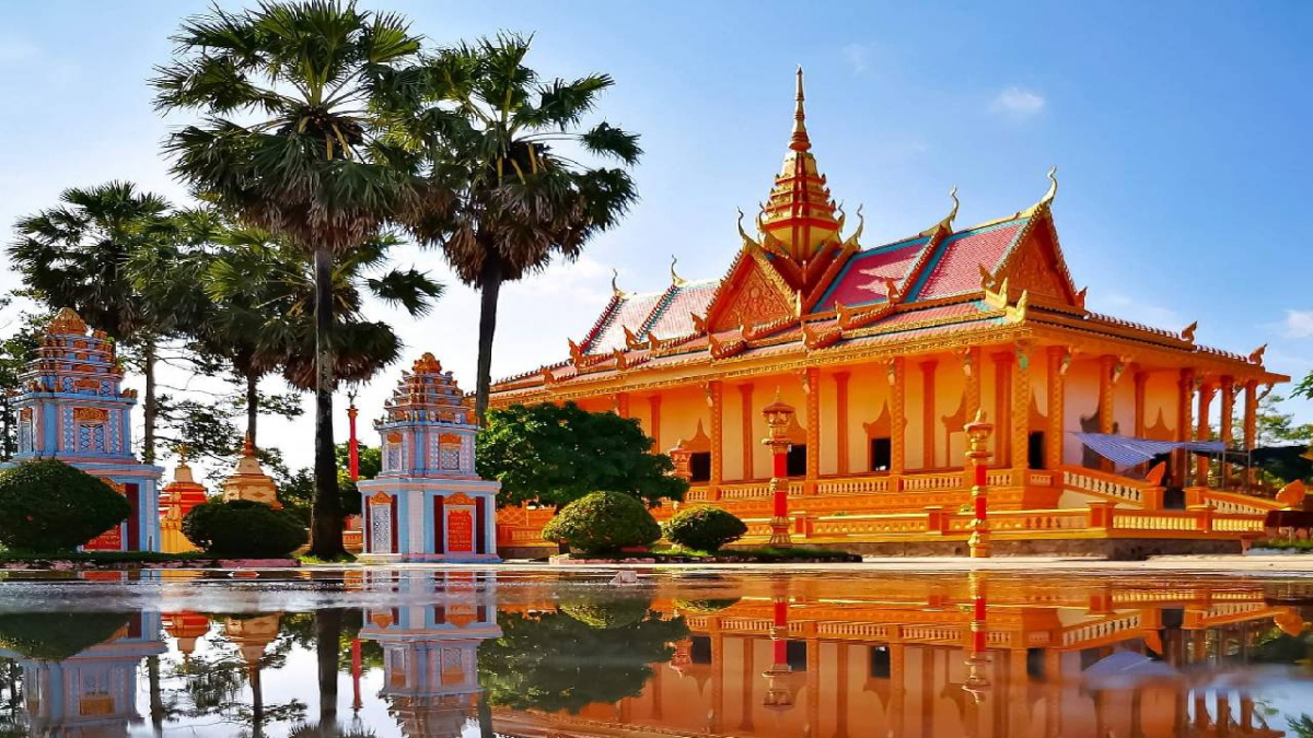 Chùa Xiêm Cán - Chùa Khmer nổi bật của Tây Nam Bộ (Ảnh: Internet)