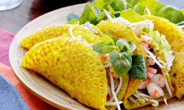 Về Quảng Bình thưởng thức Bánh khoái