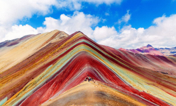 Núi Cầu Vồng Vinicunca, Peru: Vẻ đẹp  'siêu thực ' ngoài sức tưởng tượng, ai thấy cũng tưởng  'photoshop '