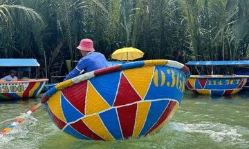 Đi thuyền thúng ở Rừng dừa Bảy Mẫu: Trải nghiệm vui quên lối về tại Hội An