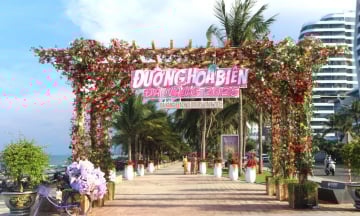 Ấn tượng với đường hoa biển Đà Nẵng gần bãi biển Mỹ Khê xinh đẹp