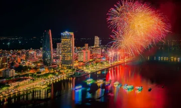 Đà Nẵng nâng cấp sân khấu pháo hoa 2025 với diện tích kỷ lục