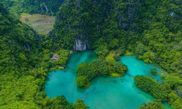 Chiêm ngưỡng màu xanh tuyệt đẹp ở Tam Cốc, Ninh Bình