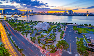Độc đáo kiến trúc “Cánh diều bay cao” của Công viên APEC Đà Nẵng