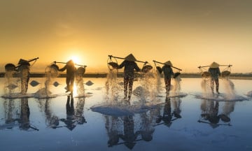 Khám phá vẻ đẹp lung linh của 10 cánh đồng muối đẹp nhất Việt Nam