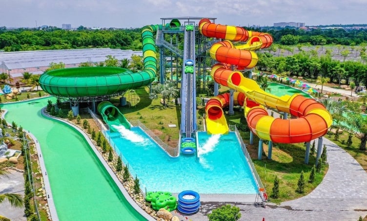 Khám phá công viên nước cực  'hot ' gần TP.HCM sở hữu 5 kỷ lục quốc gia