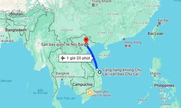 Từ Hà Nội đến Quảng Nam bao nhiêu km?