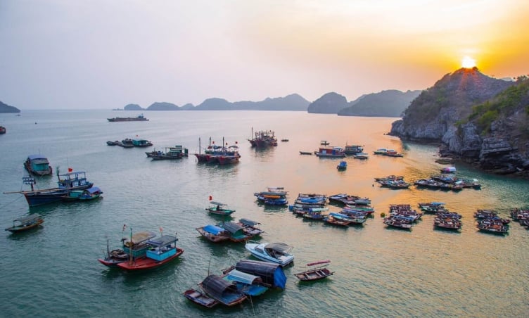 Chợ nổi Lan Hạ: Nét đẹp độc đáo giữa cảnh quan kỳ vĩ