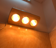 Đèn sưởi âm trần 3 bóng treo tường nhà tắm DS18