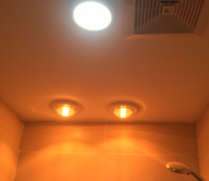 Đèn sưởi âm trần 2 bóng treo phòng tắm DS16