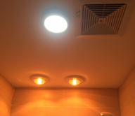 Đèn sưởi hồng ngoại 1 bóng treo tường nhà tắm NAV-6010