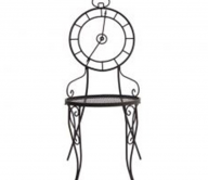 Ghế sắt mỹ thuật thiết kế hình đồng hồ độc đáo BGS011
