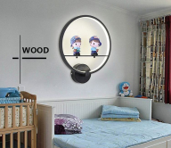 Đèn trang trí phòng ngủ gắn tường hình đôi bạn búp bê cho bé GT-348