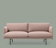 Ghế sofa 2 chỗ - Sofa văng khung gỗ tự nhiên Muuto mã MS00001