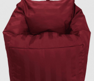 Combo bọc ghế lười hạt xốp cỡ lớn màu đỏ đô sọc
