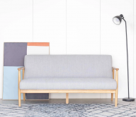 Ghế sofa phòng khách bằng gỗ cao su tự nhiên giá rẻ MOHO MILAN 902