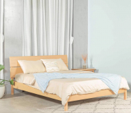 Giường ngủ gỗ tự nhiên hiện đại nhiều kích thước MOHO VLINE 601