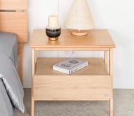 Tủ gỗ đầu giường màu gỗ tự nhiên MOHO VLINE 801