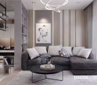 Thiết kế nội thất căn hộ Diamond Lotus Riverside 69m2