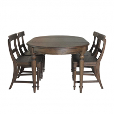 Bộ bàn ăn 4 ghế gỗ sồi tự nhiên Kitson