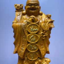 Tượng Phật Di Lặc gỗ hương - Tượng Di Lặc chúc phúc
