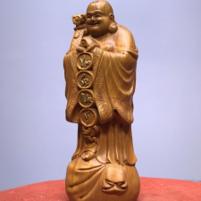 Tượng Phật Di Lặc gỗ hương - Tượng Di Lặc chúc phúc cao 50cm