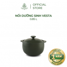 Nồi sứ dưỡng sinh Minh Long Vesta 0.85L Healthycook màu xanh rêu