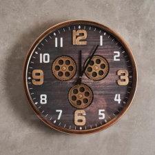 Đồng hồ treo tường phong cách cổ điển 3 bánh răng tròn D45cm DH00338