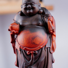 Tượng Phật Di Lặc mini gỗ trắc 21cm SP7498