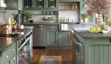31 màu sơn xanh phòng bếp làm sống lại trái tim ngôi nhà, bạn có muốn thử?