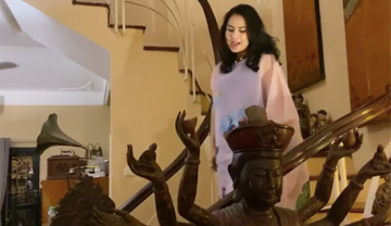 Nhà đẹp của Diva Thanh Lam sang trọng, ấm cúng với không gian Phật giáo