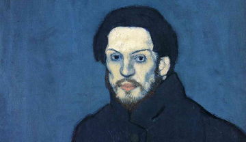 Tranh Chân dung tự họa của Picasso và Thời kỳ xanh đen tối
