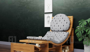 Ghế mặt trăng gỗ - chiếc ghế đọc sách cho bé nhà nào cũng nên có