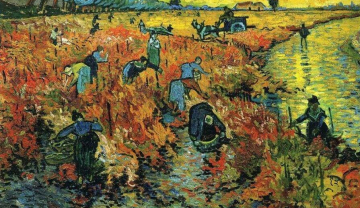 Vườn Nho Đỏ Ở Arles - bức tranh duy nhất Van Gogh bán được khi còn sống
