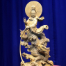 Tượng Phật Quan Âm đứng rồng bằng gỗ