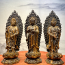 Tượng Tam Thế Phật  bằng gỗ mun Lào cao cấp