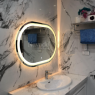 Gương phòng tắm đèn LED - Gương đèn LED kiểu dáng bo đầu kích thước 60*80cm