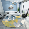 Thảm tròn trang trí phòng khách cao cấp mã BLU03R