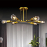 Đèn LED ốp trần hiện đại - Đèn chùm ốp trần phòng khách thân vàng DY2210/6
